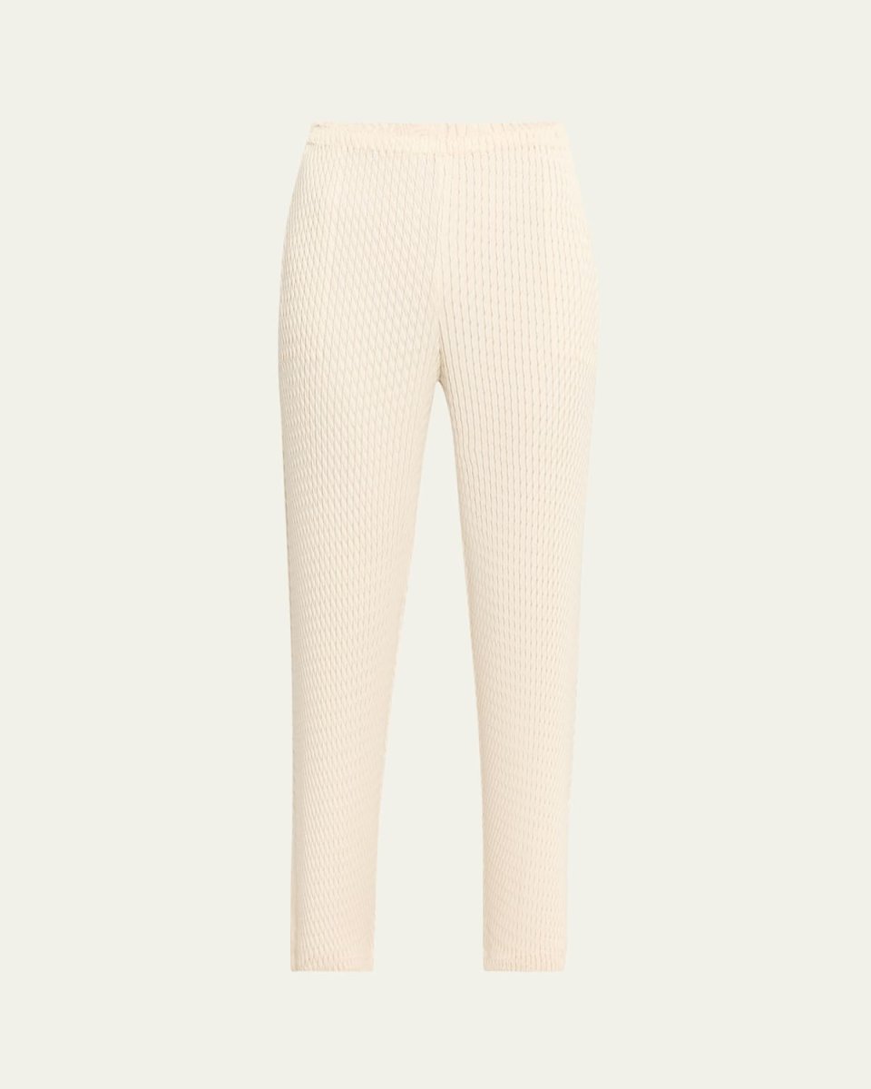 Sleek Pleats Slim Leg Pants